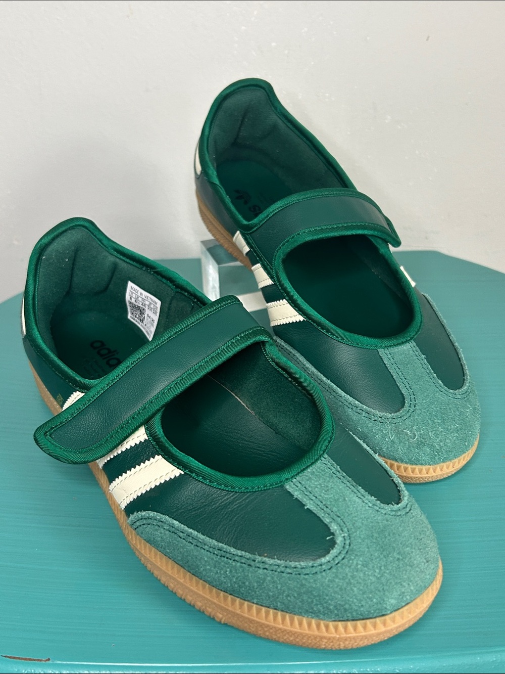 adidas New Women’s Samba Jane Leather Suede Every Day Maryjane Sneaker - Picture 4 of 11